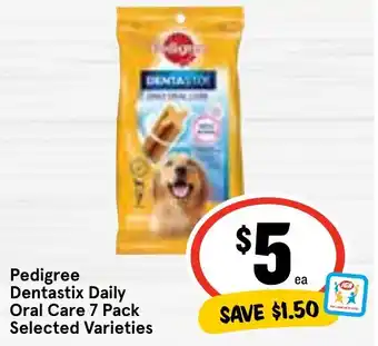 Ritchies Pedigree Dentastix Daily Oral Care 7 Pack Selected Varieties offer