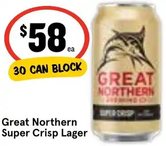 Ritchies Great Northern Super Crisp Lager offer