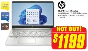 The Good Guys hp 15.6" Ryzen 5 Laptop offer