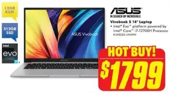 The Good Guys ASUS Vivobook S 14" Laptop offer