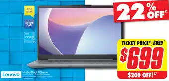 The Good Guys Lenovo IdeaPad Slim 3i 15" Laptop offer