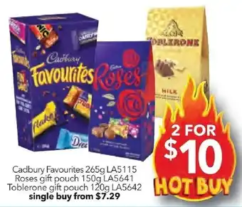Choice The Discount Store Cadbury Favourites 265g offer