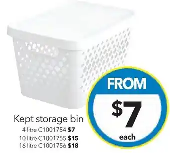 Cheap as Chips Kept storage bin 16 litre offer