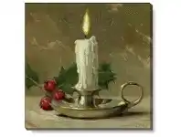LivingStyles Bayport Stretched Canvas Wall Art Print, Candle, Small offer