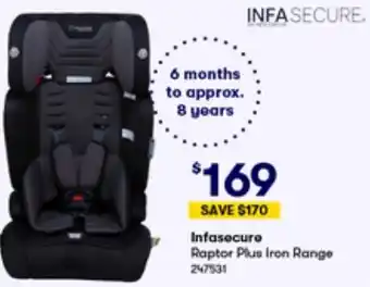 BIG W Infasecure Raptor Plus Iron Range offer