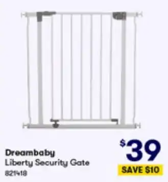 BIG W Dreambaby Liberty Security Gate offer