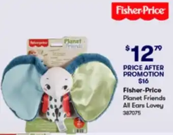 BIG W Fisher-Price Planet Friends All Ears Lovey offer