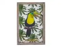 LivingStyles Calypso Wooden Wall Art Print, Toucan, 60cm offer