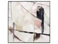 "Rani" Framed Hand Painted Abstract Canvas Wall Art, No.2, 80cm