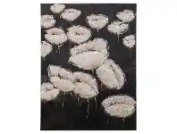 LivingStyles "Midnight Poppies" Stretched Textured Canvas Wall Art, 120cm offer