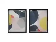Abstract Bubble 2 Piece Framed Wall Art Set, 60cm