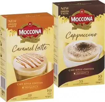IGA Moccona Coffee Sachets 8‑10 Pack Selected Varieties offer
