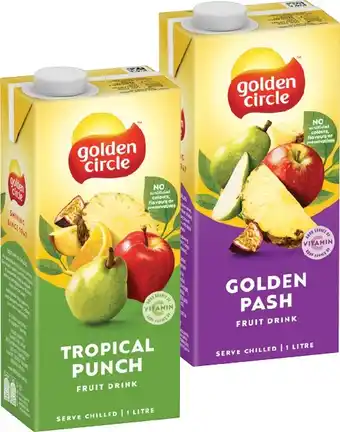 IGA Golden Circle Fruit Drink 1 Litre Selected Varieties offer
