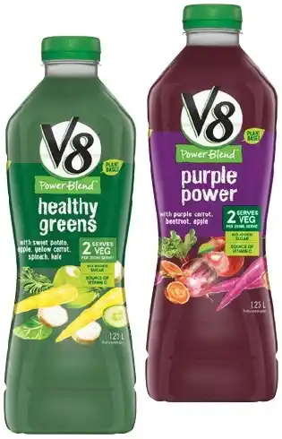 IGA V8 Power Blend 1.25 Litre Selected Varieties offer