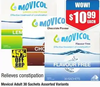 Chemist Warehouse Movicol Adult 30 Sachets Assorted Variants offer