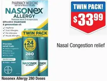Chemist Warehouse Nasonex Allergy 280 Doses offer