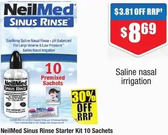 NeilMed Sinus Rinse Starter Kit 10 Sachets