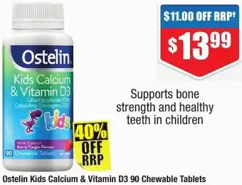 Chemist Warehouse Ostelin Kids Vitamin D3 Liquid 20ml offer