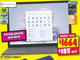 JB Hi-Fi 13" Surface Laptop 5 offer
