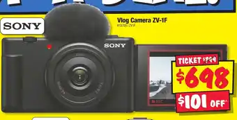 JB Hi-Fi Vlog Camera ZV-1F offer