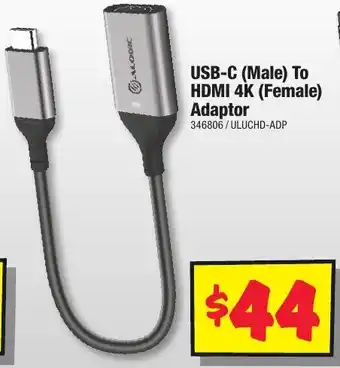 JB Hi-Fi USB-C (Male) To HDMI 4K (Female) Adaptor offer