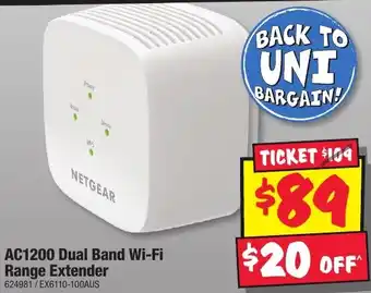 JB Hi-Fi AC1200 Dual Band Wi-Fi Range Extender offer