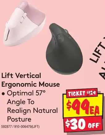 JB Hi-Fi Lift Vertical Ergonomic Mouse offer