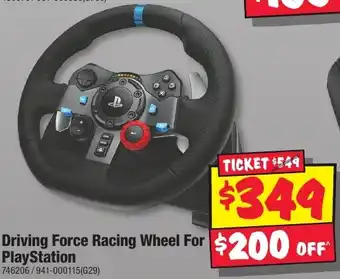 JB Hi-Fi Driving Force Racing Wheel For PlayStation offer