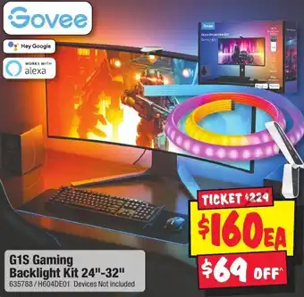 JB Hi-Fi G1S Gaming Backlight Kit 24-32 inch offer