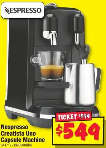 JB Hi-Fi Nespresso Citiz & Milk Coffee Machine offer