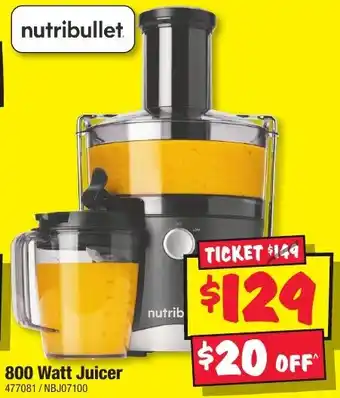 JB Hi-Fi 800 Watt Juicer offer