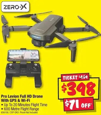 JB Hi-Fi Pro Levion Full HD Drone With GPS & Wi-Fi offer