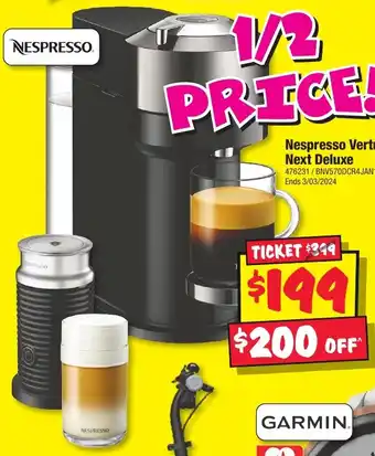 JB Hi-Fi Nespresso Vertuo Next Deluxe offer