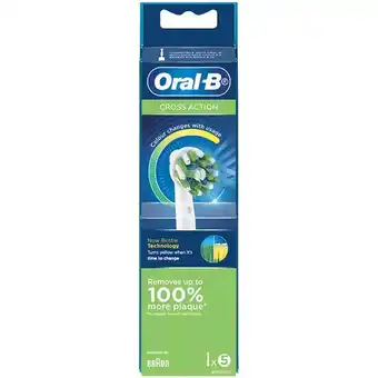 Woolworths Oral-B Cross Action Replacement Brush Heads Pk 5 offer