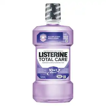 Woolworths Listerine Total Care Mouthwash 500ml offer