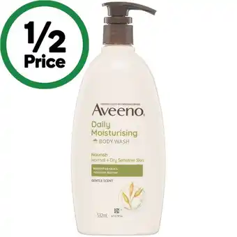 Woolworths Aveeno Daily Moisturising Body Wash 532ml offer