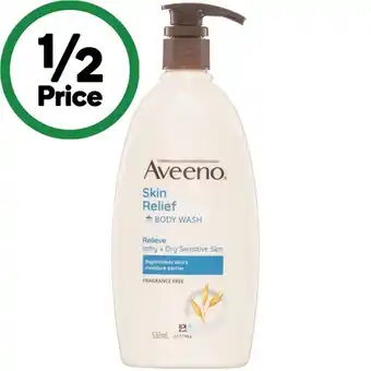 Woolworths Aveeno Skin Relief Body Wash 532ml offer