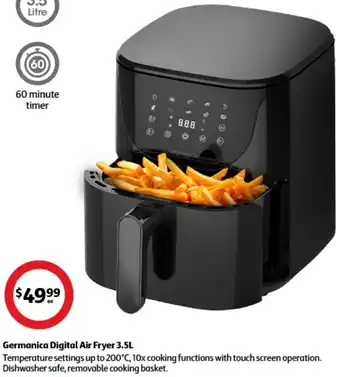 Coles Germanica Digital Air Fryer 3.5L offer