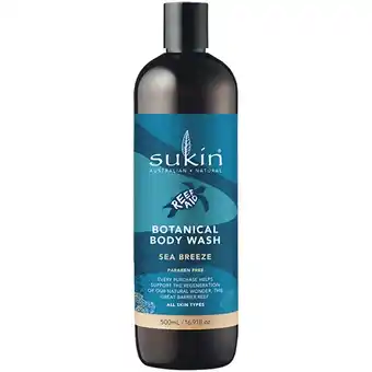 Woolworths Sukin Body Wash 500ml offer