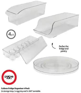 Coles Culinex Fridge Organiser 4 Pack offer