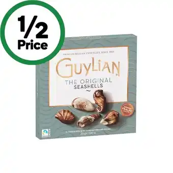 Woolworths Guylian Chocolate Seashells 250g offer