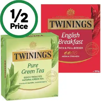 Woolworths Twinings Tea Bags Pk 80-100 offer