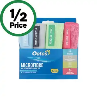 Woolworths Oates Microfibre Cloth Pk 4 offer
