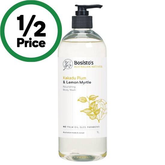 Bosisto’s Body Wash 1 Litre offer at Woolworths