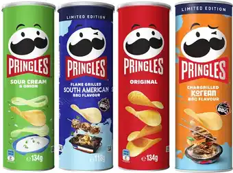 Coles Pringles Potato Crisps 118g-134g offer