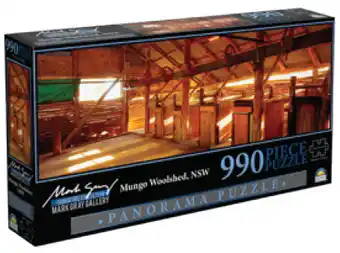 Australia Post Mark gray puzzle 990 pce - mungo woolshed offer