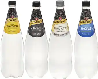 Coles Schweppes Mixers, Soft Drink or Mineral Water 1.1 Litre offer