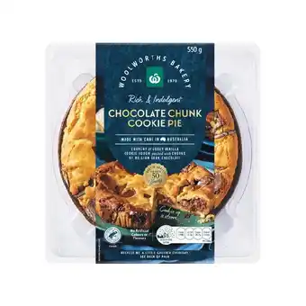 Woolworths Woolworths Chocolate Cookie Pie 550g offer