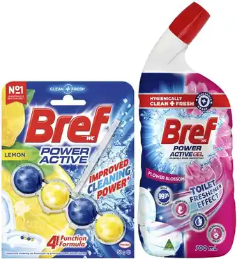 Coles Bref Toilet Rim Block 50g or Cleaner Gel 700mL offer