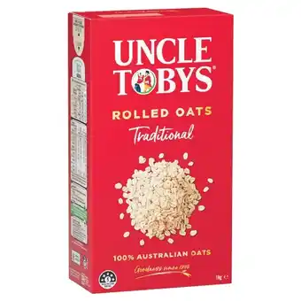 Woolworths Uncle Tobys Oats Traditional 1 kg offer
